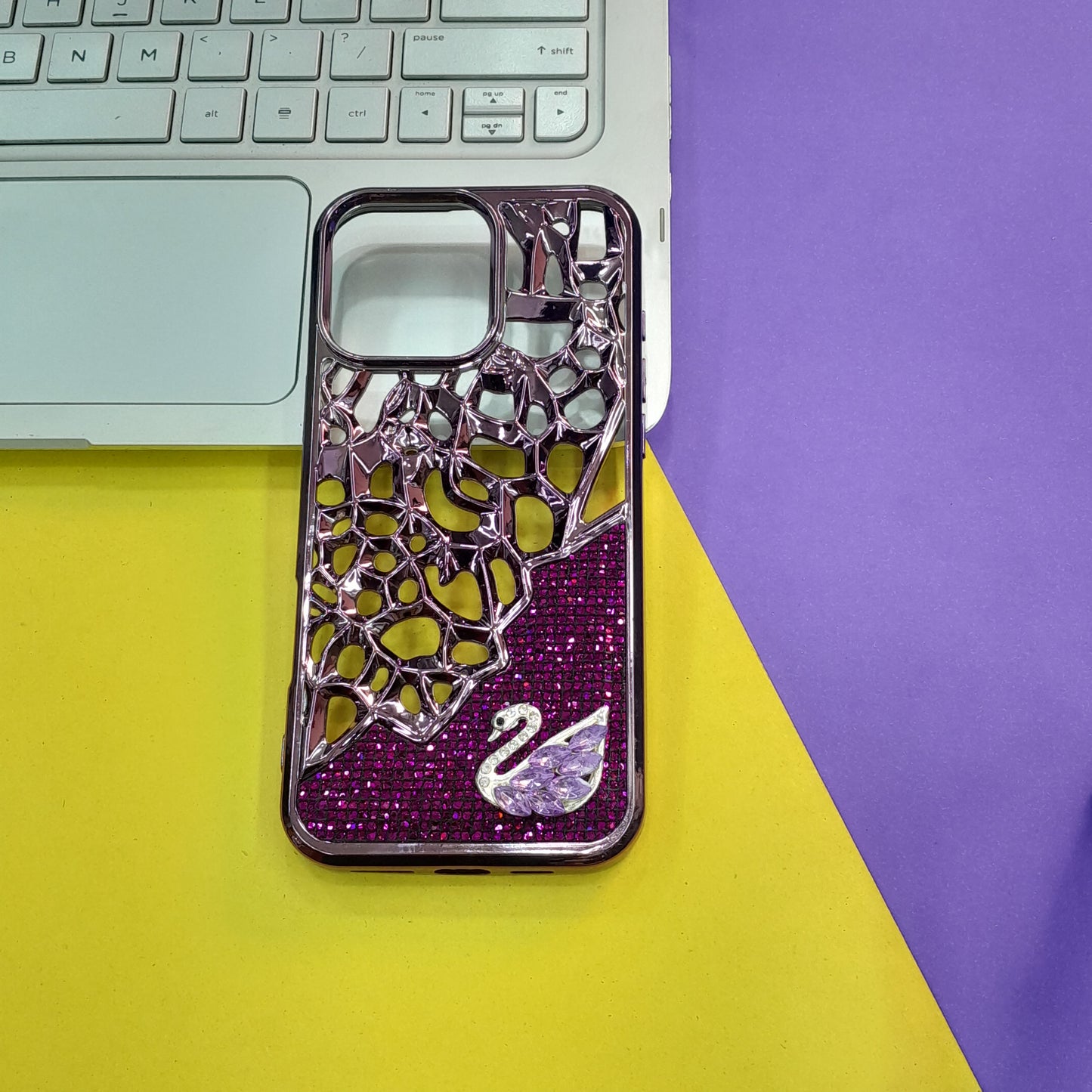 FANCY HEAT PROOF DUCK Crystal Mosaic Phone Case