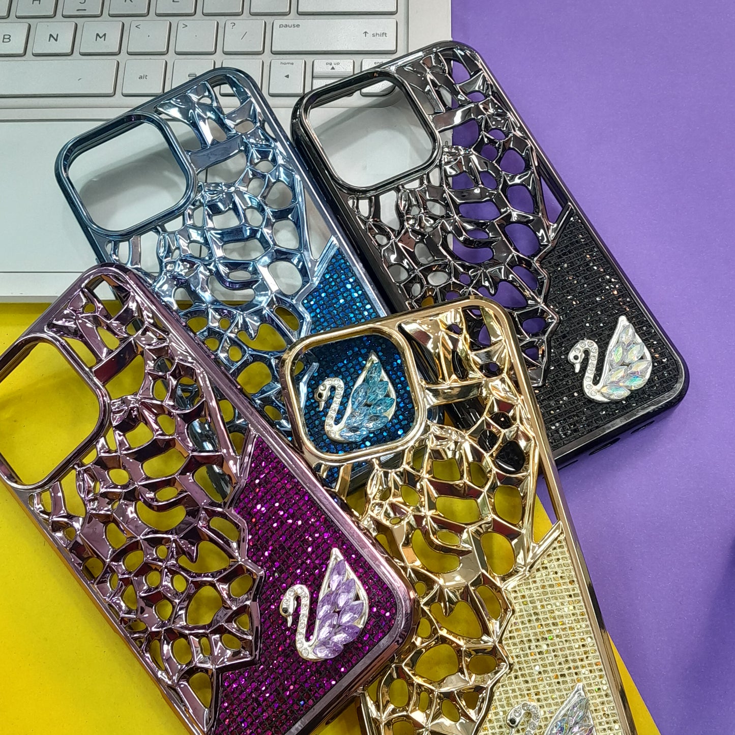 FANCY HEAT PROOF DUCK Crystal Mosaic Phone Case