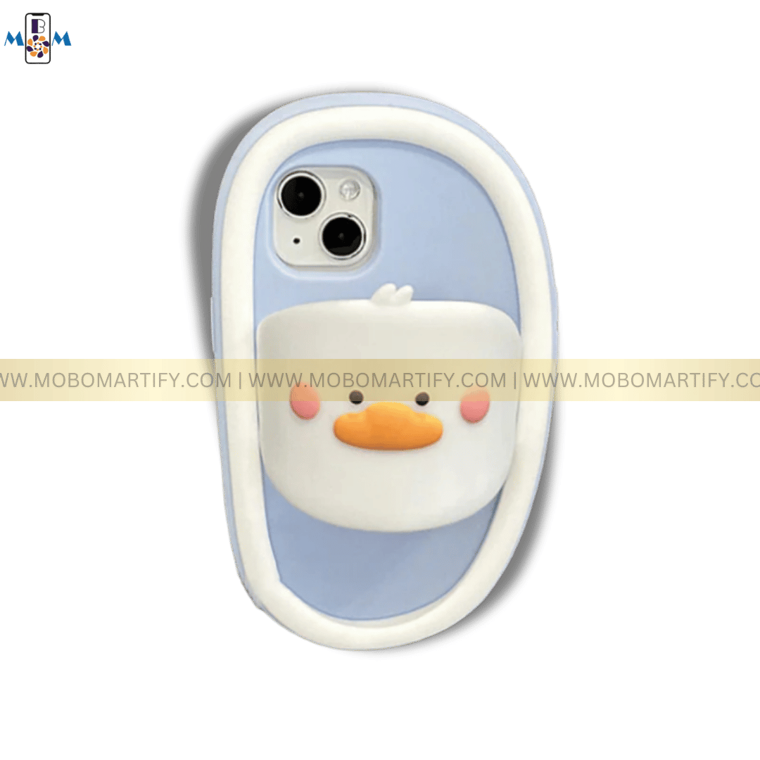 3D Cartoon Baby Shark Slippers-Style Case for iPhone