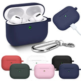 Silicone Protective Case for AirPods Pro (with Keychain Clip)