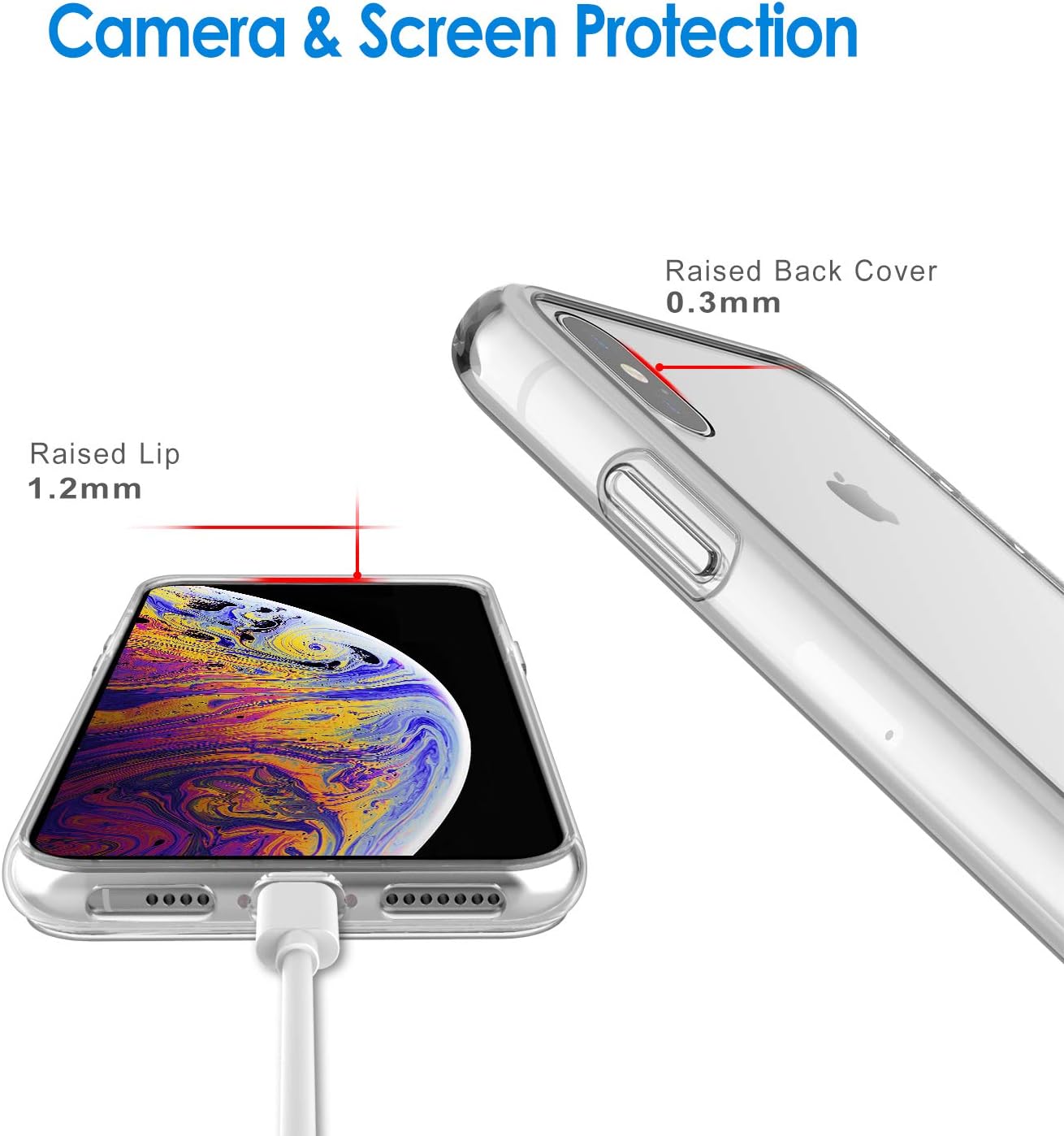 JETech Case for iPhone X, XR, XS Max
