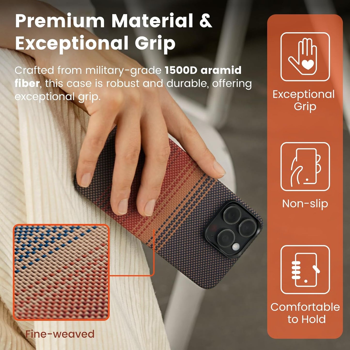 Pitaka Sunset Moonrise Military-Grade Protective Case for iPhone