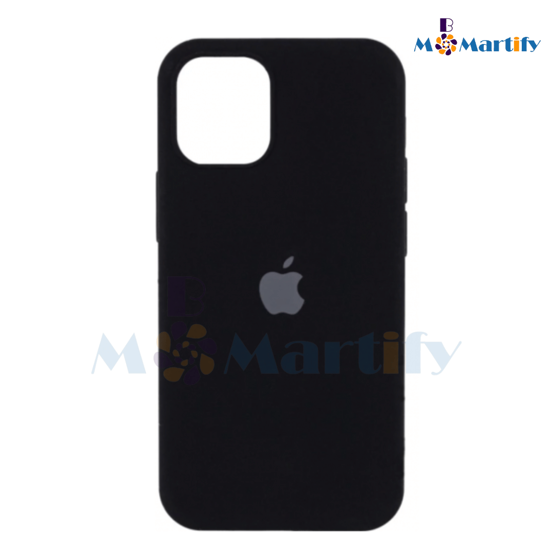 SILICON CASE WITH SCRATCH MICROFIBER FOR iPHONE 12 to 13