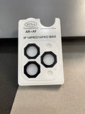 garari camera lens protectors for iPhones, specifically designed for the iPhone 14 Pro/14 Pro Max and iPhone 16 Pro/16 Pro Max models.