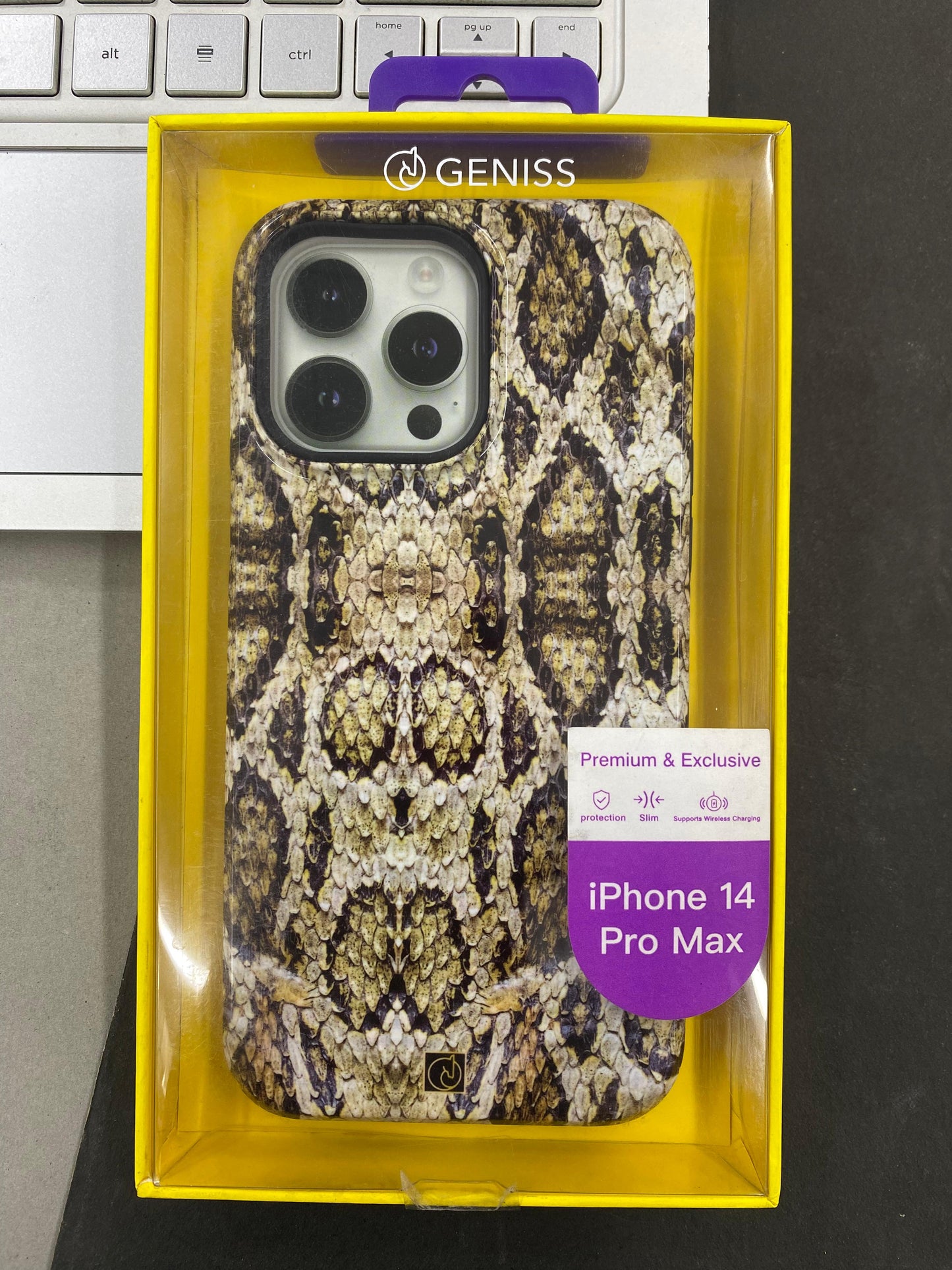 GENISS Premium Leopard Case for iPhone 14 Pro Max