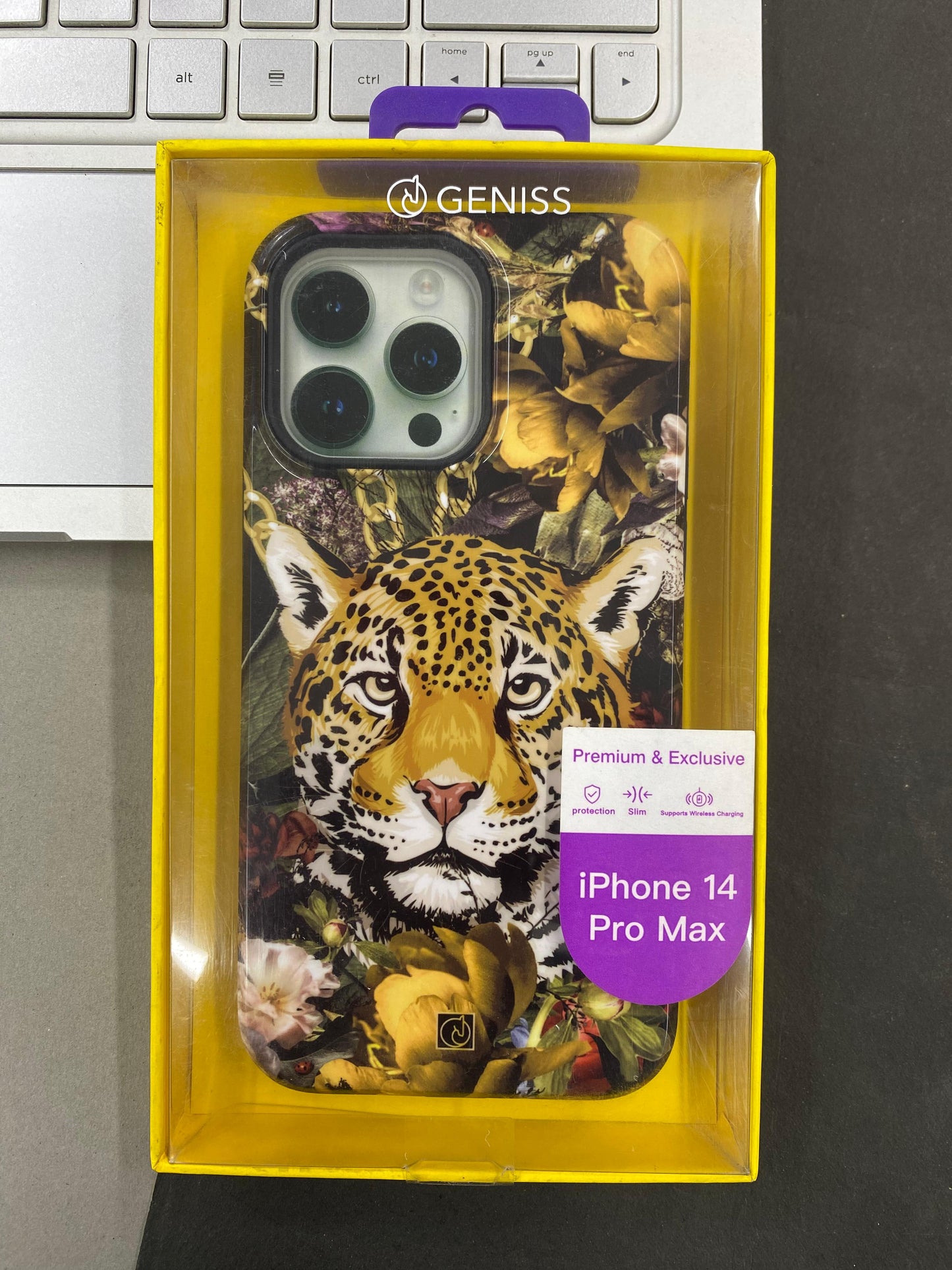 GENISS Premium Leopard Case for iPhone 14 Pro Max