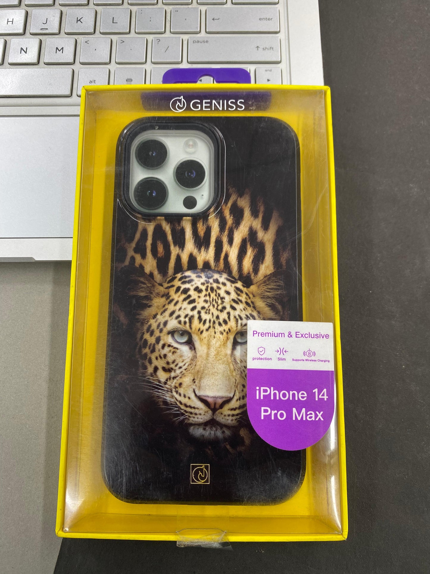 GENISS Premium Leopard Case for iPhone 14 Pro Max