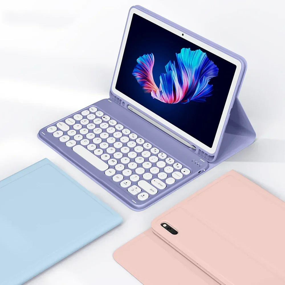 Rgb keyboard For iPad Air 13 11 6 5 4 Pro 13 11 12.9 10.5 Mini 6 7th 8th 9th 2024 Bluetooth RGB  light Keyboard Mouse Case Set Wireless Keyboard Mouse