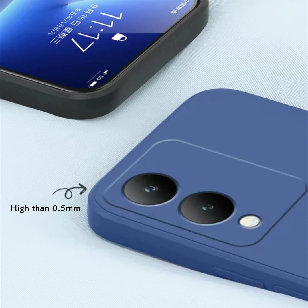 Soft TPU Original Liquid Silicone  For Vivo Y17s Case