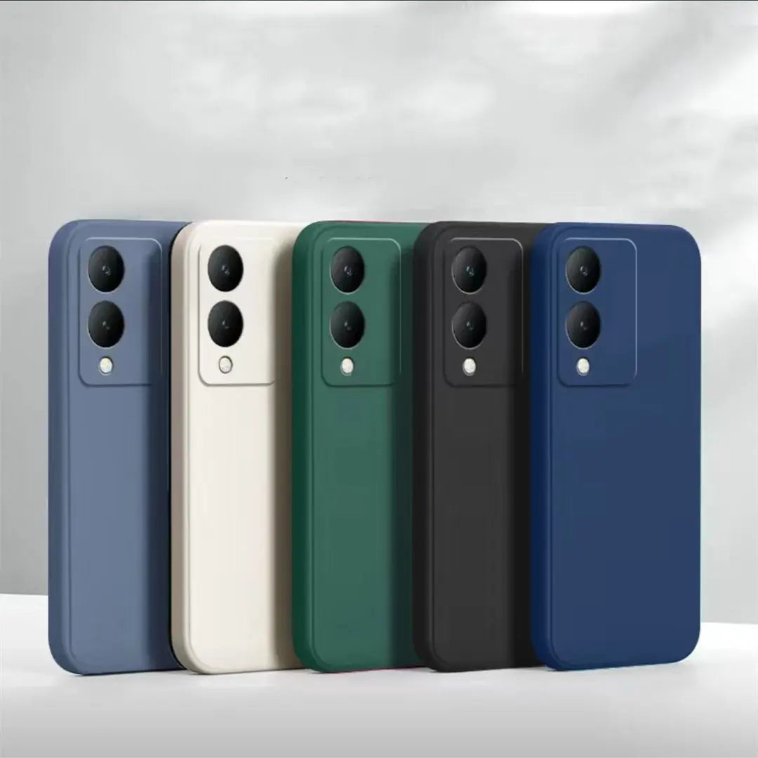 Soft TPU Original Liquid Silicone For Vivo Y17s Case