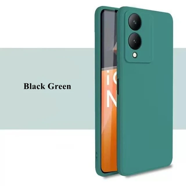 Soft TPU Original Liquid Silicone For Vivo Y17s Case