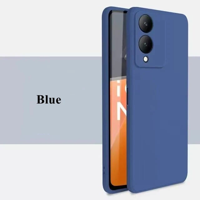 Soft TPU Original Liquid Silicone For Vivo Y17s Case