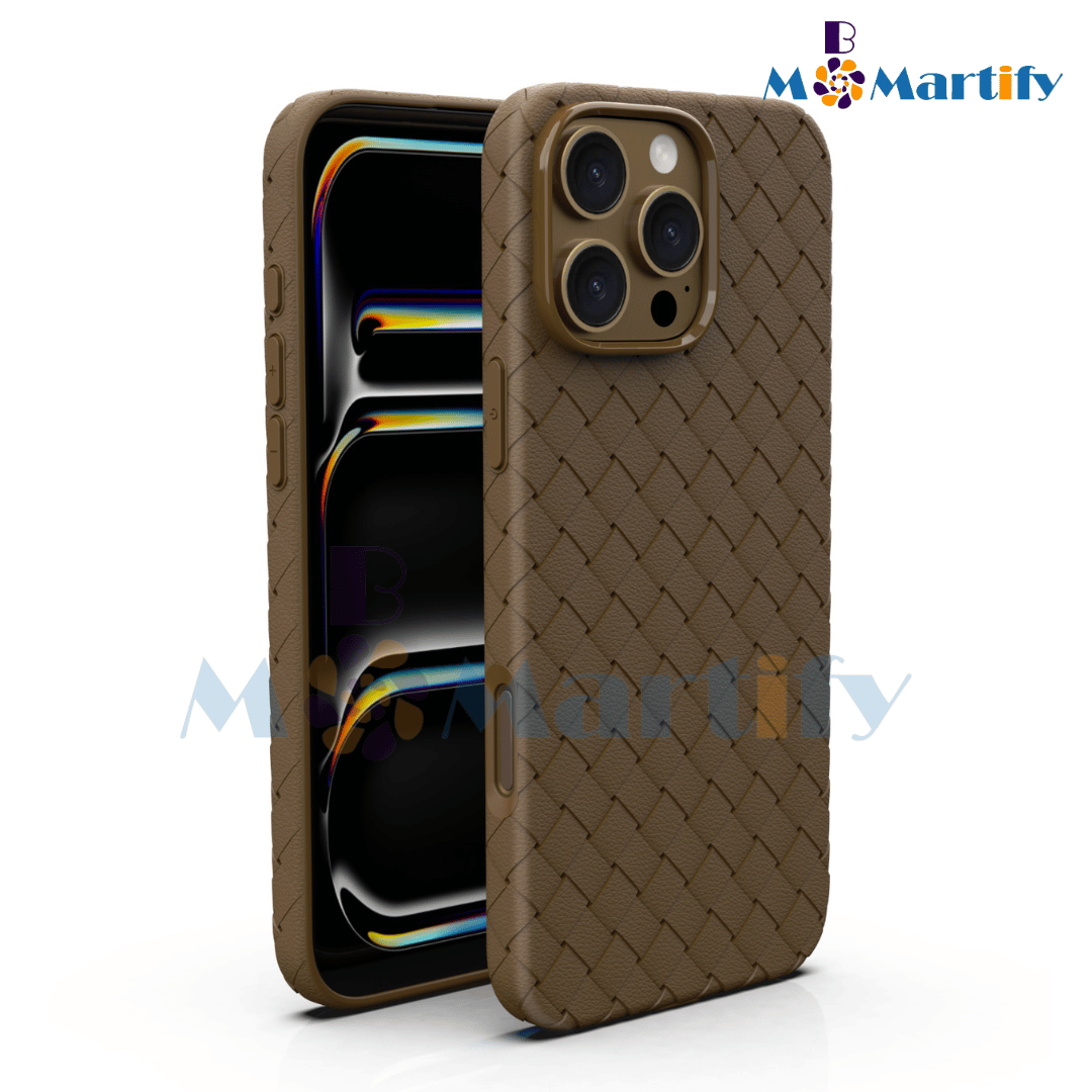 iPhone 16 pro max case case lightweight Luxury high quality woven pattern soft TPU