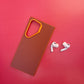 Premium Vegan Leather Carbon Texture Armor Case with CO Key for Samsung Galaxy Ultra series