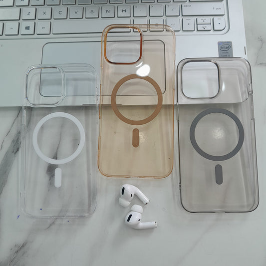 iPhone Series eouro magsafe pc MagSafe Clear Back Cover