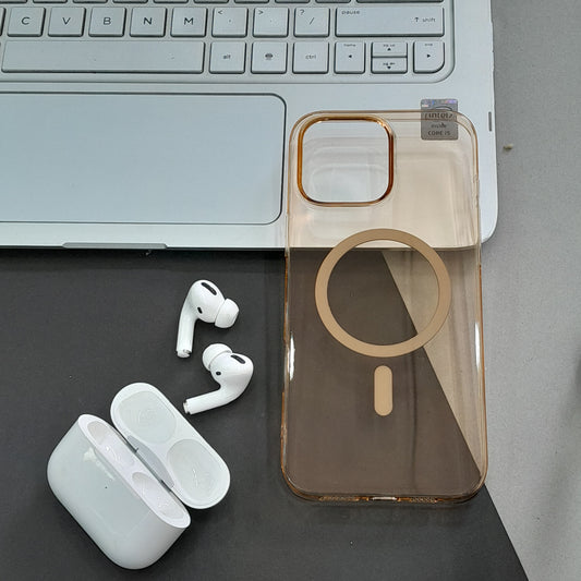 iPhone Series eouro magsafe pc MagSafe Clear Back Cover