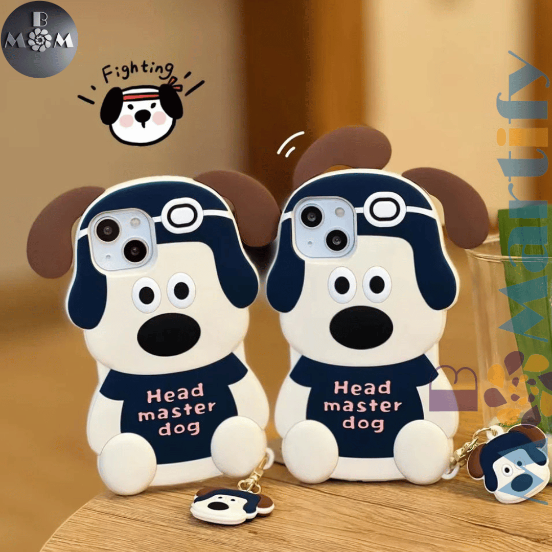 sosocase iPhone 13 Pro Case, Popular, 3D, Interesting, Cartoon, Puppy, Silica Gel, iPhone Case, TPU, iPhone , Lens Protection, Soft, For Men and Women, Mobile Phone Cover