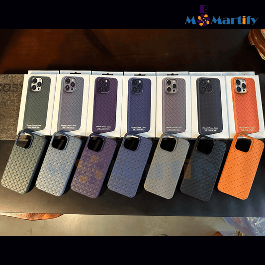 iPhone 16 Series Luxury woven pattern case