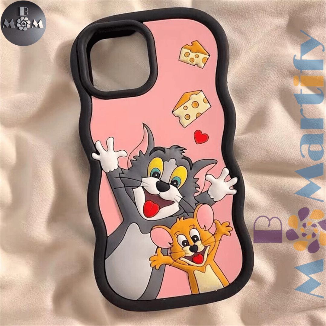 iPhone 3d MARIE DALGAR iPhone 15promax Case, Tom and Jerry iPhone 14/13 Cover, Stylish, Korean, Cute