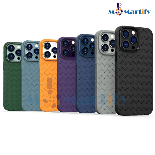 Lightweight Luxury Woven Pattern iPhone Case