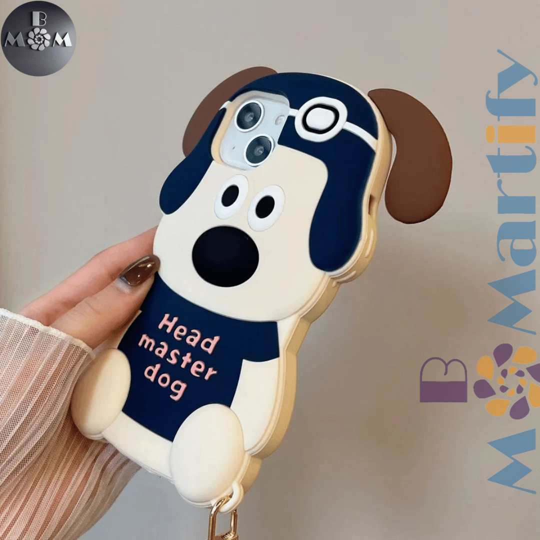 sosocase iPhone 13 Pro Case, Popular, 3D, Interesting, Cartoon, Puppy, Silica Gel, iPhone Case, TPU, iPhone , Lens Protection, Soft, For Men and Women, Mobile Phone Cover