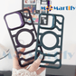 Ultra-thin, shockproof, frameless magnetic iPhone case with hollow heat dissipation and built-in stand.