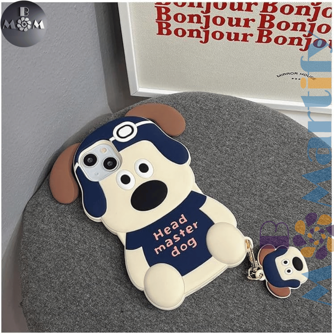 sosocase iPhone 13 Pro Case, Popular, 3D, Interesting, Cartoon, Puppy, Silica Gel, iPhone Case, TPU, iPhone , Lens Protection, Soft, For Men and Women, Mobile Phone Cover