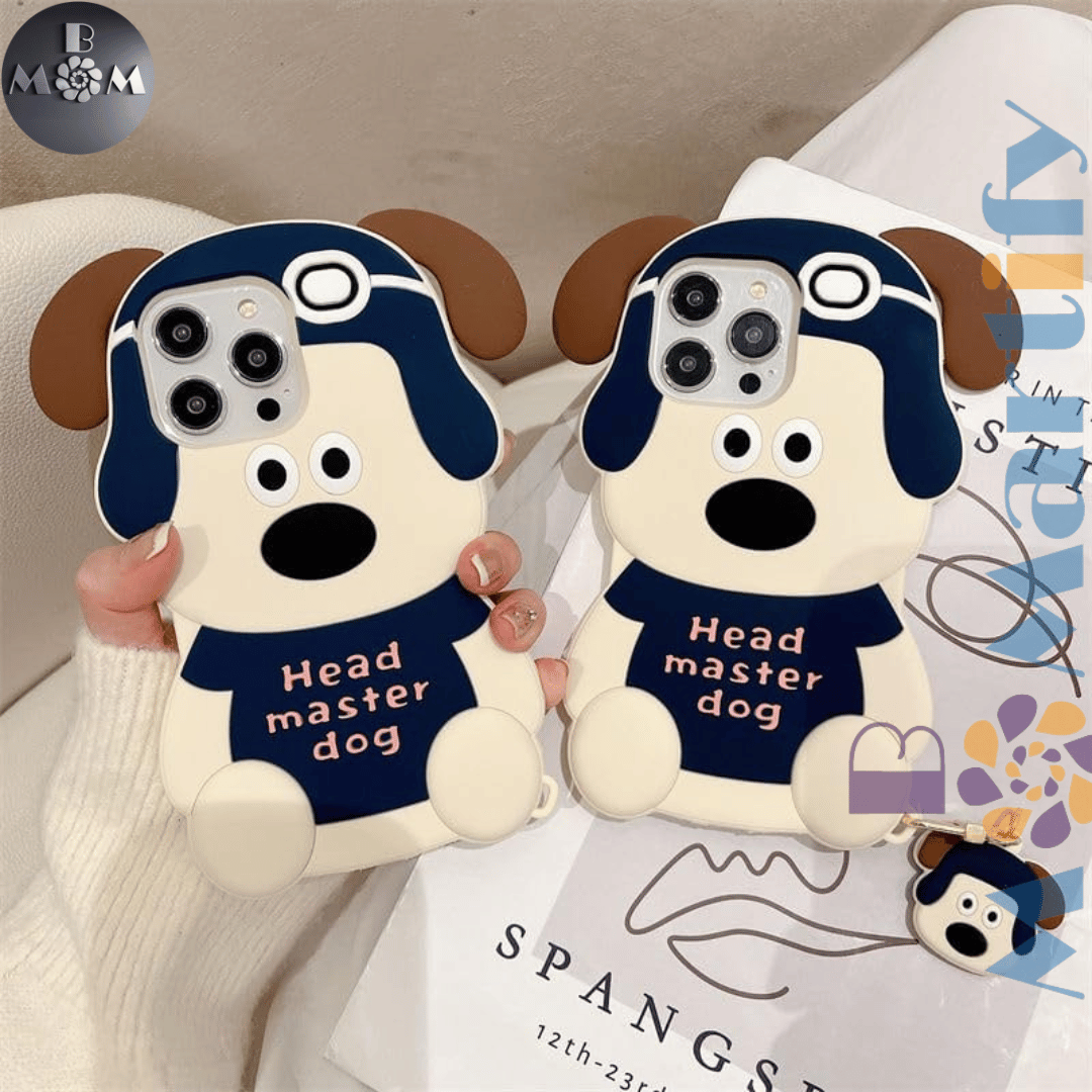 sosocase iPhone 13 Pro Case, Popular, 3D, Interesting, Cartoon, Puppy, Silica Gel, iPhone Case, TPU, iPhone , Lens Protection, Soft, For Men and Women, Mobile Phone Cover