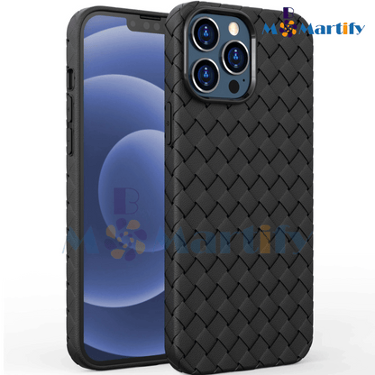 Lightweight Luxury Woven Pattern iPhone Case