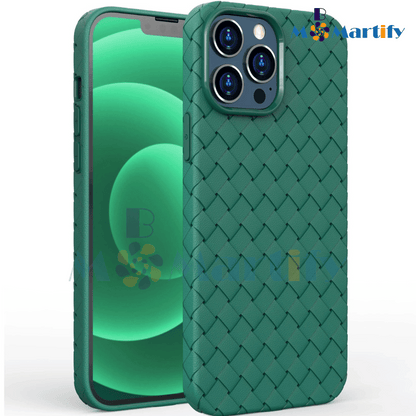 iPhone 16 Series Luxury woven pattern case