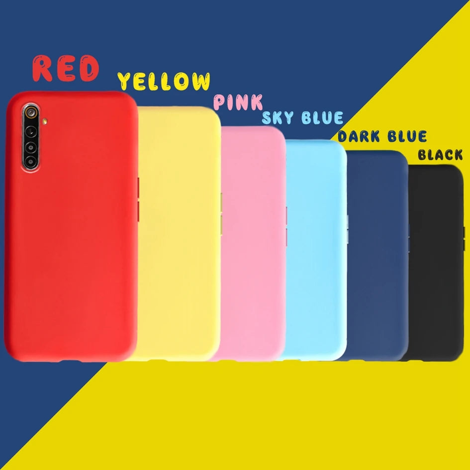 Liquid Silicone Matte Bumper Case For OPPO Realme 6 Pro Case