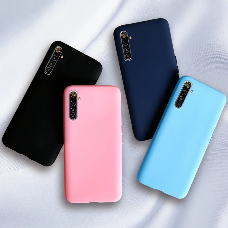 Liquid Silicone Matte Bumper Case For OPPO Realme 6 Pro Case