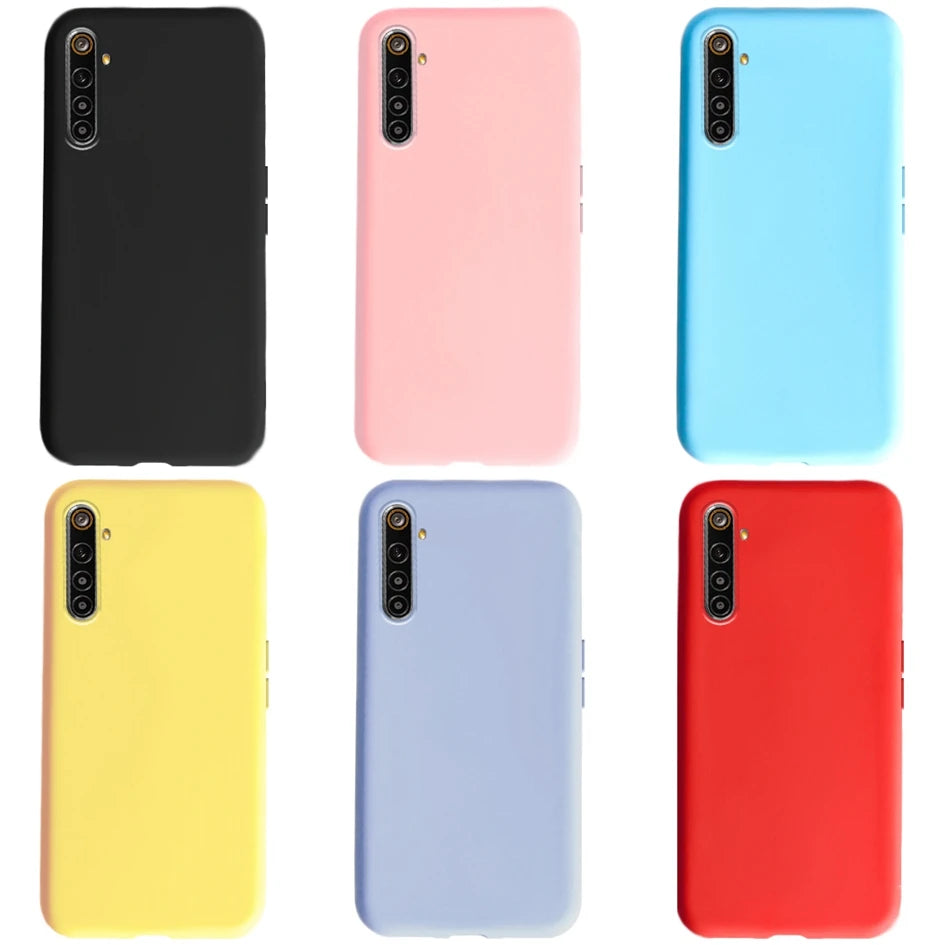 Liquid Silicone Matte Bumper Case For OPPO Realme 6 Pro Case