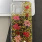 DFANS Design Floral Glitter Case for iPhone 16 Pro Max
