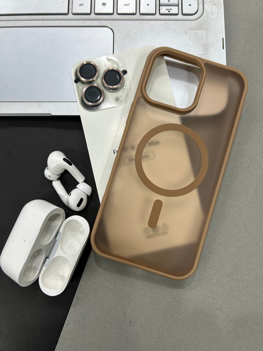 matte magnetic magsafe case with lens