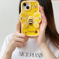 iPhone Cute 3D Wings Holder Bee liquid Silicone CASE