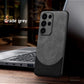 Samsung Magsafe Magnetic Leather Phone Case Cowhide Magnetic Wireless Charging