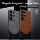 Samsung Magsafe Magnetic Leather Phone Case Cowhide Magnetic Wireless Charging