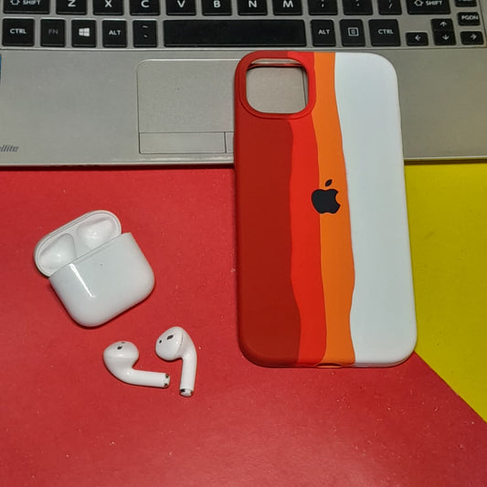 🌈 iPhone Silicone Rainbow Case – Color Your World, Protect Your Phone
