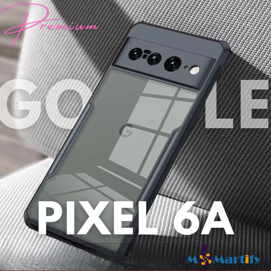 i PACKI Bumper Case for Google Pixel 6 & 6A Shockproof Shell PC+TPU Camera Full Protection Back Transparent Phone Cover