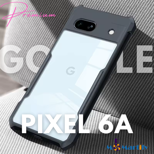 i PACKI Bumper Case for Google Pixel 6 & 6A Shockproof Shell PC+TPU Camera Full Protection Back Transparent Phone Cover