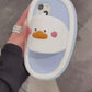 3D Cartoon Baby Shark Slippers-Style Case for iPhone