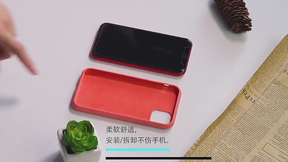 SILICON CASE INSIDE ANTI -SCRATCH MICROFIBER FOR IPHONE