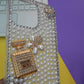 FANCY STONE PERFUME Luxury Pearl-Embellished Phone Case with Wrist Strap