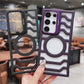 Ultra Thin Shockproof Hollow Heat Dissipation Frameless Magnetic With stand Mobile Phone Case for Samsung s24 ultra