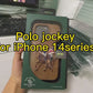POLO Original Embroidery Case for iPhone  13 pro max Leather Phone Case