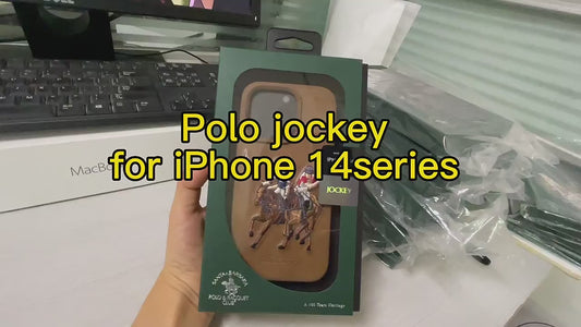 POLO Original Embroidery Case for iPhone  13 pro max Leather Phone Case